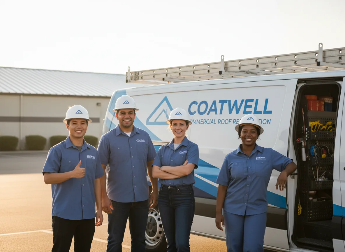 Commercial roof coating company in Tussy, OK